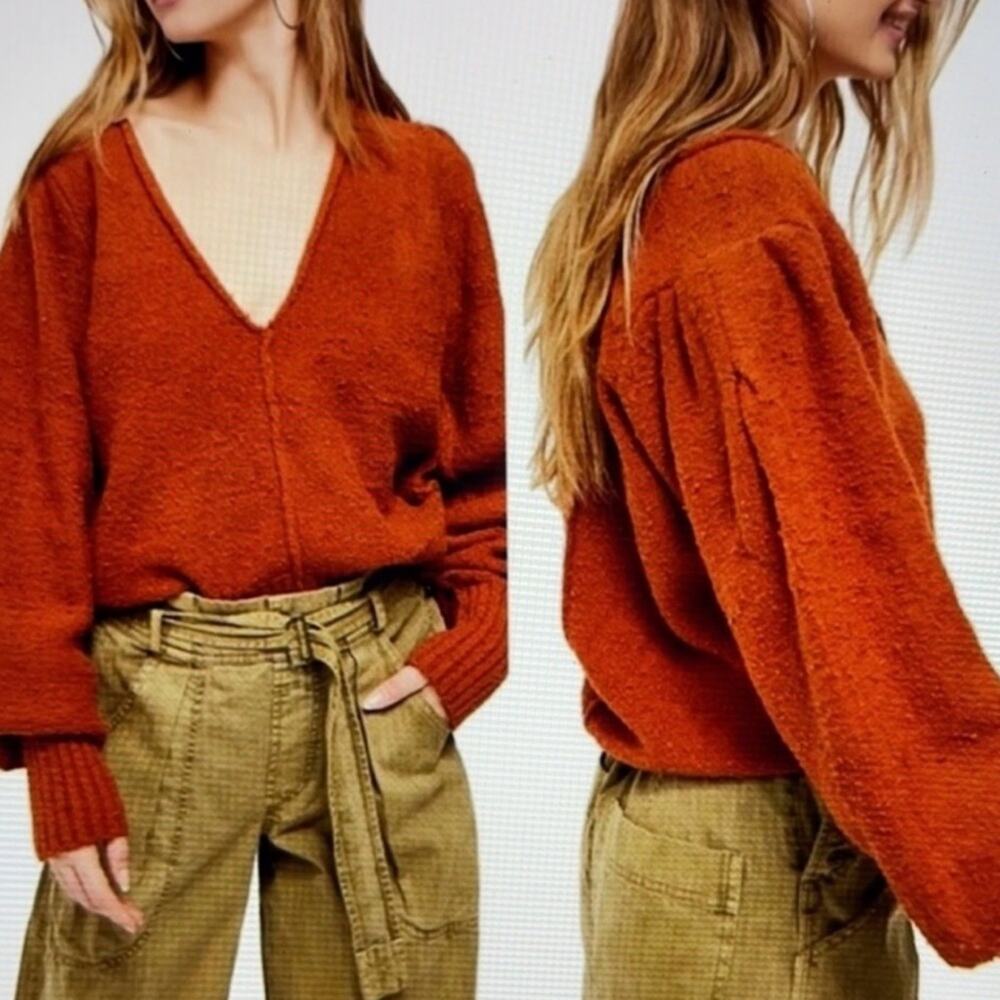 Free People NWT Reverie Sweater Burnt Butter Size Small New with Tags